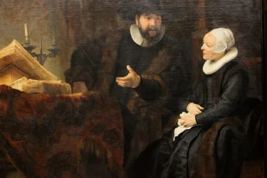 Anslo in Conversation with his Wife